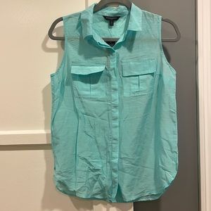 Light Blue collared tank top